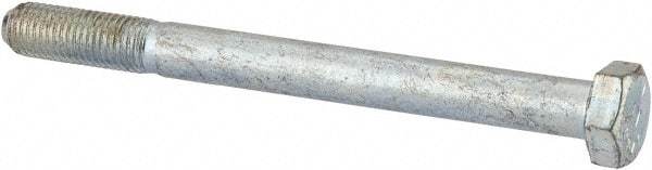 Made in USA - 5/16-24 UNF, 3-1/2" Length Under Head Hex Head Cap Screw - Partially Threaded, Grade 5 Steel, Zinc-Plated Finish, 7/16" Hex - Benchmark Tooling