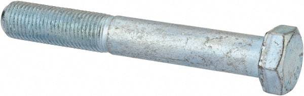 Made in USA - 3/8-24 UNF, 2-3/4" Length Under Head Hex Head Cap Screw - Partially Threaded, Grade 5 Steel, Zinc-Plated Finish, 9/16" Hex - Benchmark Tooling