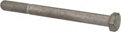 Made in USA - 3/8-24 UNF, 4" Length Under Head Hex Head Cap Screw - Partially Threaded, Grade 5 Steel, Zinc-Plated Finish, 9/16" Hex - Benchmark Tooling