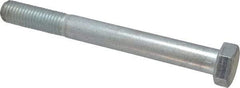 Made in USA - 3/4-10 UNC, 7" Length Under Head Hex Head Cap Screw - Partially Threaded, Grade 5 Steel, Zinc-Plated Finish, 1-1/8" Hex - Benchmark Tooling