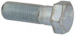 Made in USA - 1-1/4 - 7 UNC, 4" Length Under Head Hex Head Cap Screw - Partially Threaded, Grade 5 Steel, Zinc-Plated Finish, 1-7/8" Hex - Benchmark Tooling