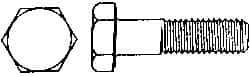 Value Collection - 3/8-16 UNC, 1-1/2" Length Under Head Hex Head Cap Screw - Grade 2024T4 Aluminum, 9/16" Hex - Benchmark Tooling