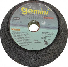 Norton - 4" Diam, 2" Overall Thickness, 16 Grit, Type 11 Tool & Cutter Grinding Wheel - Very Coarse Grade, Aluminum Oxide, Q Hardness, 9,070 RPM - Benchmark Tooling