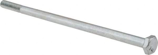 Value Collection - 1/4-20 UNC, 5-1/2" Length Under Head Hex Head Cap Screw - Partially Threaded, Grade 2 Steel, Zinc-Plated Finish, 7/16" Hex - Benchmark Tooling