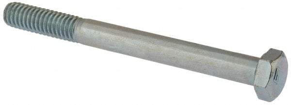 Value Collection - 5/16-18 UNC, 3-1/4" Length Under Head Hex Head Cap Screw - Partially Threaded, Grade 2 Steel, Zinc-Plated Finish, 1/2" Hex - Benchmark Tooling