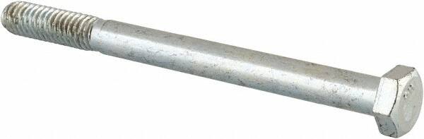 Value Collection - 5/16-18 UNC, 3-3/4" Length Under Head Hex Head Cap Screw - Partially Threaded, Grade 2 Steel, Zinc-Plated Finish, 1/2" Hex - Benchmark Tooling