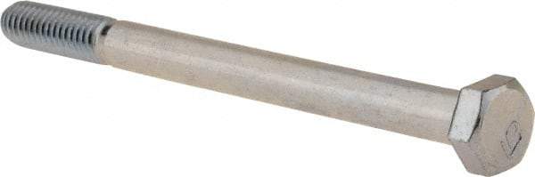 Value Collection - 5/16-18 UNC, 4" Length Under Head Hex Head Cap Screw - Partially Threaded, Grade 2 Steel, Zinc-Plated Finish, 1/2" Hex - Benchmark Tooling