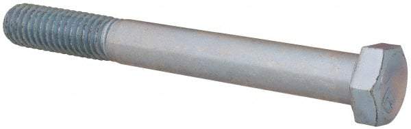 Value Collection - 3/8-16 UNC, 3-1/4" Length Under Head Hex Head Cap Screw - Partially Threaded, Grade 2 Steel, Zinc-Plated Finish, 9/16" Hex - Benchmark Tooling