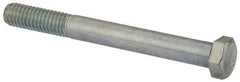 Value Collection - 3/8-16 UNC, 3-1/2" Length Under Head Hex Head Cap Screw - Partially Threaded, Grade 2 Steel, Zinc-Plated Finish, 9/16" Hex - Benchmark Tooling