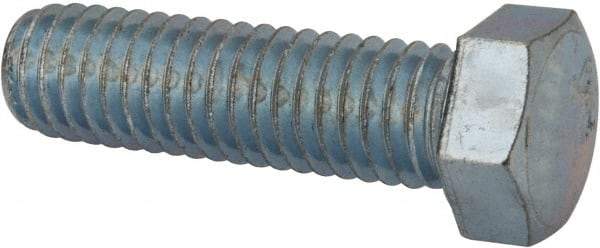 Value Collection - 7/16-14 UNC, 1-1/2" Length Under Head Hex Head Cap Screw - Fully Threaded, Grade 2 Steel, Zinc-Plated Finish, 5/8" Hex - Benchmark Tooling