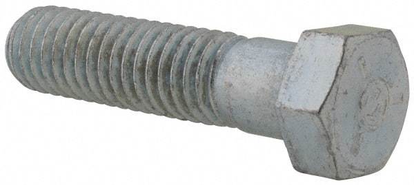 Value Collection - 7/16-14 UNC, 1-3/4" Length Under Head Hex Head Cap Screw - Partially Threaded, Grade 2 Steel, Zinc-Plated Finish, 5/8" Hex - Benchmark Tooling