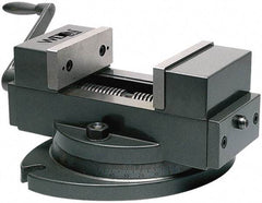 Wilton - 4" Jaw Width, 4" Max Jaw Opening, 1-1/2" Throat Depth, Manual Precision Self Centering Vise - Alloy Steel, 11-13/32" OAL x 7.9" OAW x 6-7/64" OAH - Benchmark Tooling