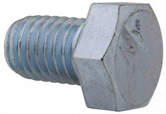 Value Collection - 1/2-13 UNC, 3/4" Length Under Head Hex Head Cap Screw - Fully Threaded, Grade 2 Steel, Zinc-Plated Finish, 3/4" Hex - Benchmark Tooling