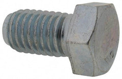 Value Collection - 1/2-13 UNC, 7/8" Length Under Head Hex Head Cap Screw - Fully Threaded, Grade 2 Steel, Zinc-Plated Finish, 3/4" Hex - Benchmark Tooling