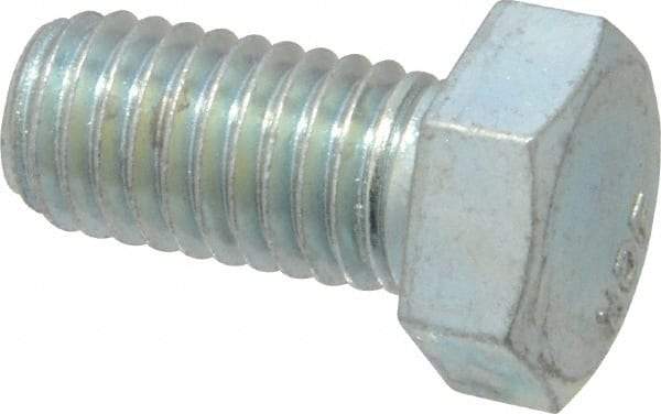 Value Collection - 1/2-13 UNC, 1" Length Under Head Hex Head Cap Screw - Fully Threaded, Grade 2 Steel, Zinc-Plated Finish, 3/4" Hex - Benchmark Tooling