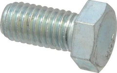 Value Collection - 1/2-13 UNC, 1" Length Under Head Hex Head Cap Screw - Fully Threaded, Grade 2 Steel, Zinc-Plated Finish, 3/4" Hex - Benchmark Tooling