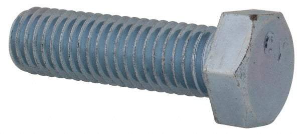 Value Collection - 1/2-13 UNC, 1-3/4" Length Under Head Hex Head Cap Screw - Fully Threaded, Grade 2 Steel, Zinc-Plated Finish, 3/4" Hex - Benchmark Tooling