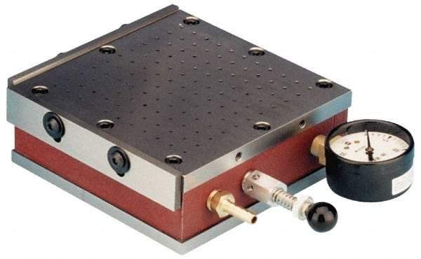 Suburban Tool - 18" Long x 6" Wide x 2-1/4" High, 1/2 Min Pump hp, S2 Sine Plate Compatibility, Vacuum Chuck - Square & Parallel to within 0.0004, 1/4 NPT Connector - Benchmark Tooling