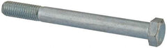 Value Collection - 1/2-13 UNC, 5" Length Under Head Hex Head Cap Screw - Partially Threaded, Grade 2 Steel, Zinc-Plated Finish, 3/4" Hex - Benchmark Tooling