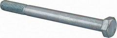 Value Collection - 1/2-13 UNC, 5-1/2" Length Under Head Hex Head Cap Screw - Partially Threaded, Grade 2 Steel, Zinc-Plated Finish, 3/4" Hex - Benchmark Tooling