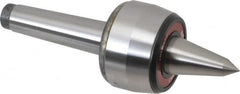 Rohm - MT3 Taper Shank, 2.362" Head Diam 882 Lb Capacity Live Center - 5,000 Max RPM, 1.661" Head Length, 63/64" Point Diam, 1.85" Point Len, 880 Lb Max Workpc, 6.949" OAL, Long Point - Benchmark Tooling