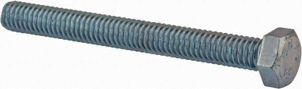 Value Collection - 5/16-18 UNC, 3" Length Under Head Hex Head Cap Screw - Fully Threaded, Grade 2 Steel, Zinc-Plated Finish, 1/2" Hex - Benchmark Tooling