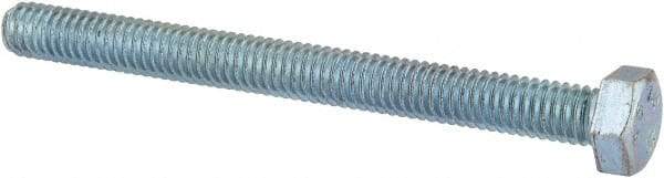 Value Collection - 5/16-18 UNC, 3-1/2" Length Under Head Hex Head Cap Screw - Fully Threaded, Grade 2 Steel, Zinc-Plated Finish, 1/2" Hex - Benchmark Tooling