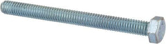 Value Collection - 5/16-18 UNC, 3-1/2" Length Under Head Hex Head Cap Screw - Fully Threaded, Grade 2 Steel, Zinc-Plated Finish, 1/2" Hex - Benchmark Tooling