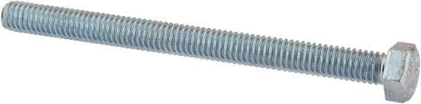 Value Collection - 5/16-18 UNC, 4" Length Under Head Hex Head Cap Screw - Fully Threaded, Grade 2 Steel, Zinc-Plated Finish, 1/2" Hex - Benchmark Tooling