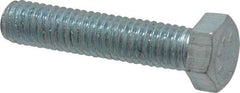 Value Collection - 3/8-16 UNC, 1-3/4" Length Under Head Hex Head Cap Screw - Fully Threaded, Grade 2 Steel, Zinc-Plated Finish, 9/16" Hex - Benchmark Tooling