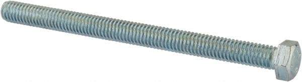 Value Collection - 3/8-16 UNC, 5" Length Under Head Hex Head Cap Screw - Fully Threaded, Grade 2 Steel, Zinc-Plated Finish, 9/16" Hex - Benchmark Tooling