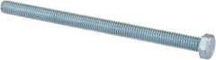 Value Collection - 3/8-16 UNC, 6" Length Under Head Hex Head Cap Screw - Fully Threaded, Grade 2 Steel, Zinc-Plated Finish, 9/16" Hex - Benchmark Tooling