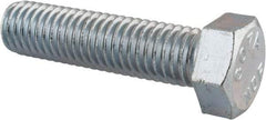 Value Collection - 1/2-13 UNC, 2" Length Under Head Hex Head Cap Screw - Fully Threaded, Grade 2 Steel, Zinc-Plated Finish, 3/4" Hex - Benchmark Tooling