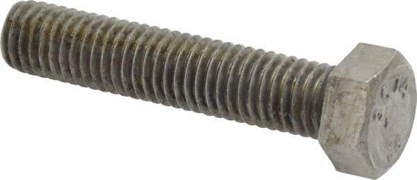 Value Collection - 1/2-13 UNC, 2-1/2" Length Under Head Hex Head Cap Screw - Fully Threaded, Grade 2 Steel, Zinc-Plated Finish, 3/4" Hex - Benchmark Tooling