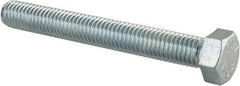 Value Collection - 1/2-13 UNC, 4" Length Under Head Hex Head Cap Screw - Fully Threaded, Grade 2 Steel, Zinc-Plated Finish, 3/4" Hex - Benchmark Tooling