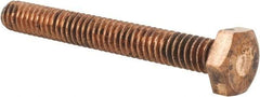 Value Collection - 1/4-20 UNC, 2" Length Under Head Hex Head Cap Screw - Silicon Bronze, 7/16" Hex - Benchmark Tooling