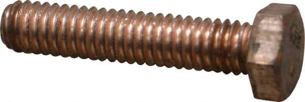 Value Collection - 5/16-18 UNC, 1-1/2" Length Under Head Hex Head Cap Screw - Silicon Bronze, 1/2" Hex - Benchmark Tooling