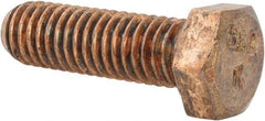 Value Collection - 3/8-16 UNC, 1-1/4" Length Under Head Hex Head Cap Screw - Silicon Bronze, 9/16" Hex - Benchmark Tooling