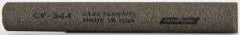 Norton - 4" Long x 1/2" Diam Aluminum Oxide Sharpening Stone - Half Round, Coarse Grade - Benchmark Tooling