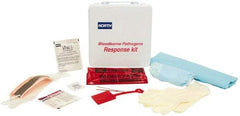 North - 17 Piece, 1 Person, Bloodborne Pathogen Kit - 9-1/2" Wide x 2-5/8" Deep x 9-1/2" High, Plastic Case - Benchmark Tooling