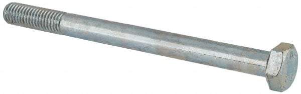 Value Collection - M8x1.25mm Metric Coarse, 100mm Length Under Head Hex Head Cap Screw - Partially Threaded, Grade 8.8 Steel, Zinc-Plated Finish, 13mm Hex - Benchmark Tooling