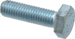 Value Collection - M10x1.50mm Metric Coarse, 35mm Length Under Head Hex Head Cap Screw - Fully Threaded, Grade 8.8 Steel, Zinc-Plated Finish, 17mm Hex - Benchmark Tooling