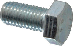 Value Collection - M12x1.75mm Metric Coarse, 25mm Length Under Head Hex Head Cap Screw - Fully Threaded, Grade 8.8 Steel, Zinc-Plated Finish, 19mm Hex - Benchmark Tooling