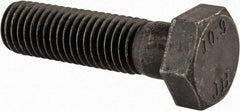 Value Collection - M12x1.75mm Metric Coarse, 45mm Length Under Head Hex Head Cap Screw - Partially Threaded, Grade 10.9 Steel, Black Oxide Finish, 19mm Hex - Benchmark Tooling