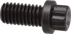 Value Collection - 3/8-16 UNC, 3/4" Length Under Head, 12 Point Drive Flange Bolt - 3/4" Thread Length, 170M PSI Alloy Steel, Smooth Flange, Uncoated - Benchmark Tooling