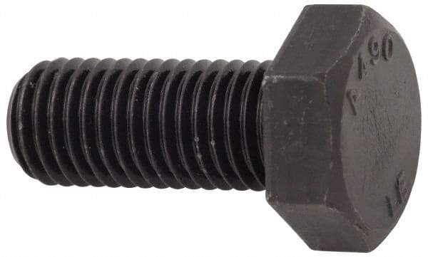 Value Collection - 1-8 Thread, 4" Length Under Head, Steel Hex Head Bolt - Uncoated, UNC Thread, ASTM A307, Grade A-307 - Benchmark Tooling