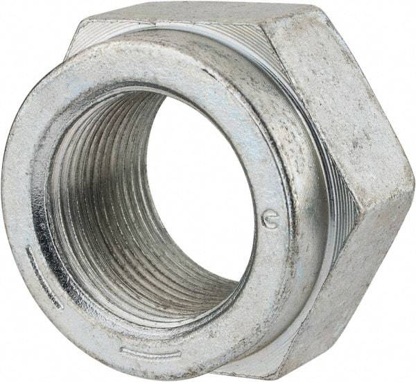 Value Collection - 1-3/8 - 12 UNF Grade C Hex Lock Nut with Distorted Thread - 2-1/16" Width Across Flats, 1-13/64" High, Cadmium Clear-Plated Finish - Benchmark Tooling