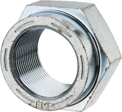 Value Collection - 1-1/2 - 12 UNF Grade C Hex Lock Nut with Distorted Thread - 2-1/4" Width Across Flats, 1-5/16" High, Cadmium Clear-Plated Finish - Benchmark Tooling