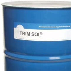 Master Fluid Solutions - Trim SOL LC sf, 54 Gal Drum Cutting & Grinding Fluid - Water Soluble, For Cutting, Grinding - Benchmark Tooling