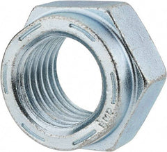 Value Collection - 1-1/4 - 7 UNC Grade C Hex Lock Nut with Distorted Thread - 1-7/8" Width Across Flats, 1-3/32" High, Cadmium Clear-Plated Finish - Benchmark Tooling